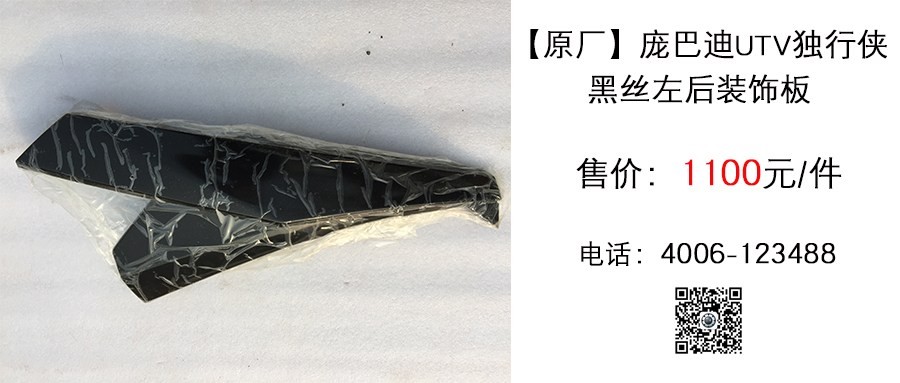 原厂 庞巴迪UTV独行侠 黑丝左后装饰板.jpg
